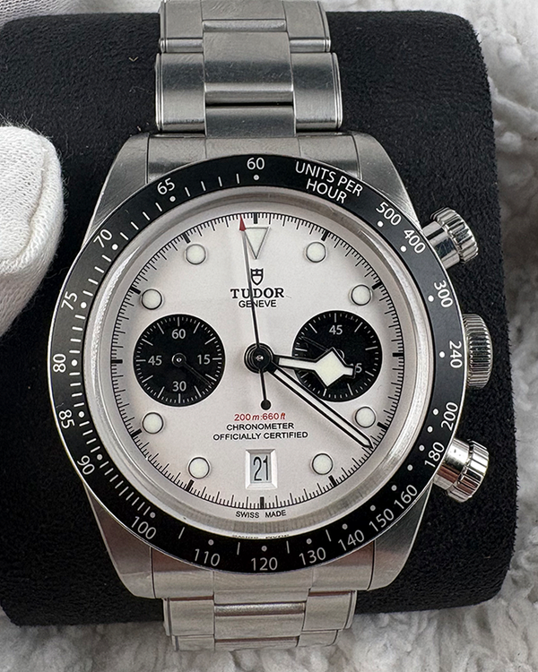 2021 Tudor Black Bay Chrono "Panda" 41MM White Dial Steel Bracelet (79360N)