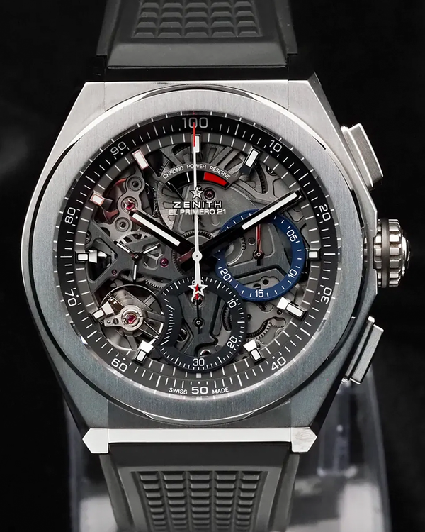 2020 Zenith Defy El Primero 21 44MM Skeleton Dial Rubber Strap (95.9000.9004/78.R782)