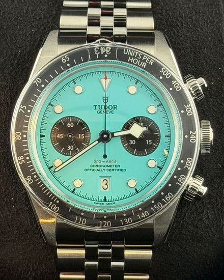 2026 Tudor Black Bay Chrono 41MM Turquoise Dial Steel Bracelet (79360N)