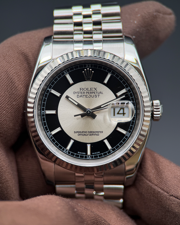 Rolex Datejust 36MM Black "Tuxedo" Dial Jubilee Bracelet (116234)
