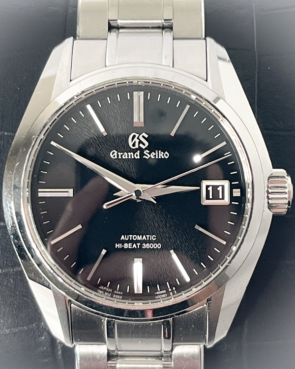 2019 Grand Seiko Heritage 40MM Black Dial Steel Bracelet (SBGH205)