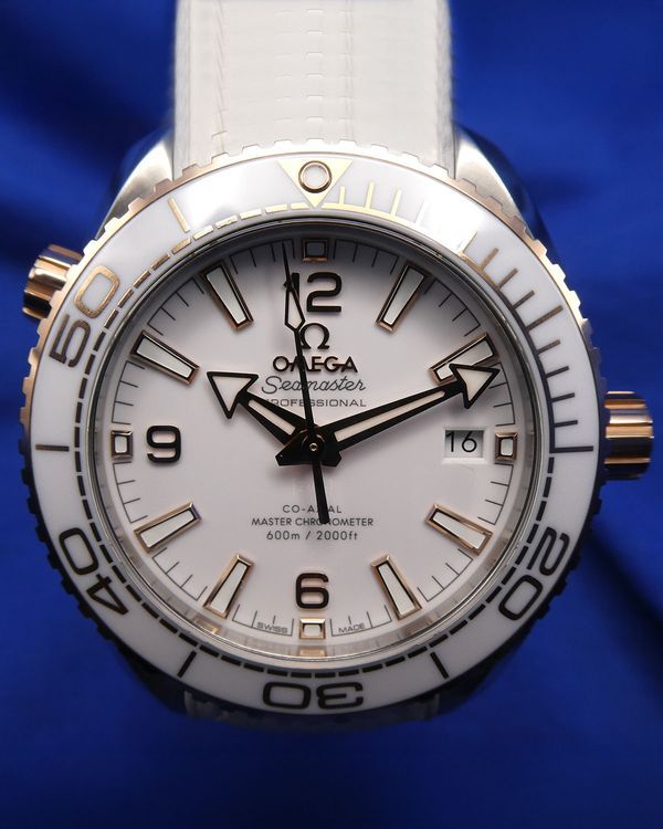 2026 Omega Seamaster Planet Ocean 600M 39.5MM White Dial Leather Strap (215.23.40.20.04.001)