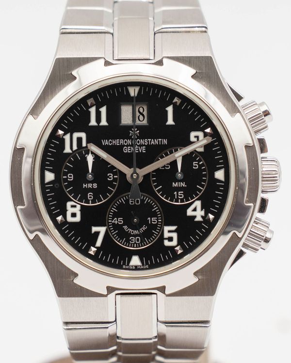 Vacheron Constantin Overseas Chronograph 40MM Black Dial Steel Bracelet (49140)