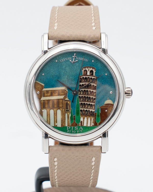 Ulysse Nardin San Marco "Pisa" L. E. 37MM Enamel Dial Aftermarket Leather Strap (139-70)