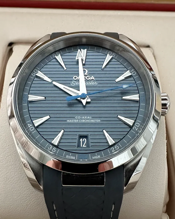 2023 Omega Seamaster Aqua Terra 150M 41MM Blue Dial Rubber Strap (220.12.41.21.03.002)