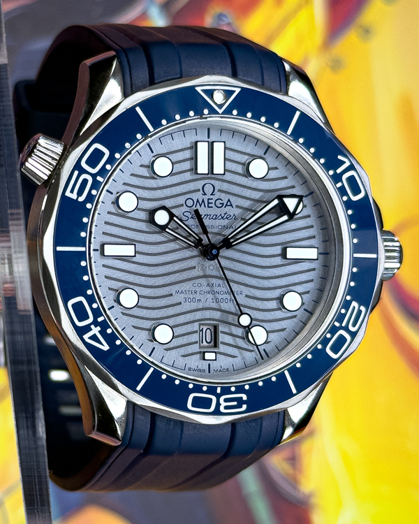 No Reserve - 2025 Omega Seamaster Diver 300M 42MM Grey Dial Rubber Strap (210.32.42.20.06.001)