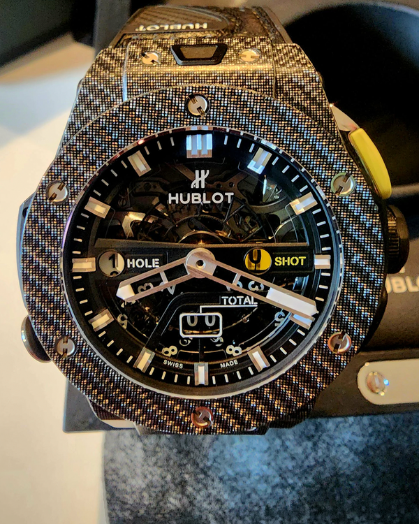No Reserve - 2021 Hublot Big Bang Unico Golf 45MM Skeleton Dial Rubber Strap (416.YT.1120.VR)