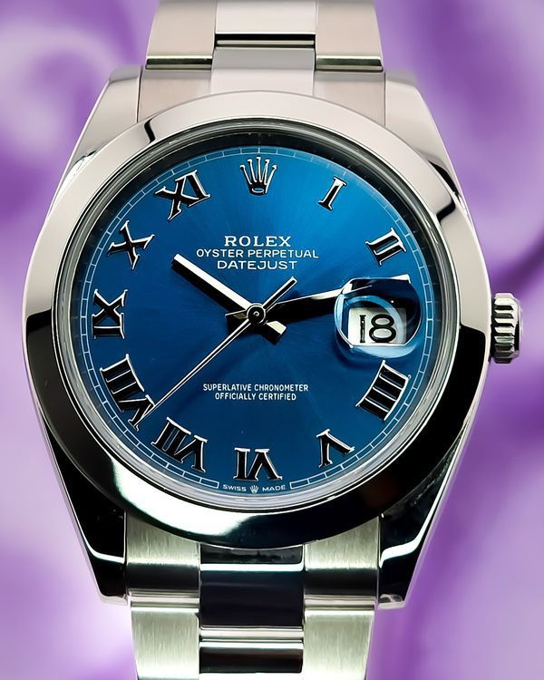 2022 Rolex Datejust 41MM Blue Dial Oyster Bracelet (126300-0017)