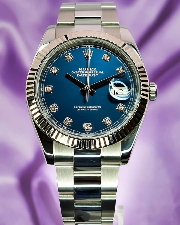 2019 Rolex Datejust 41MM Blue Dial Oyster Bracelet (126334)