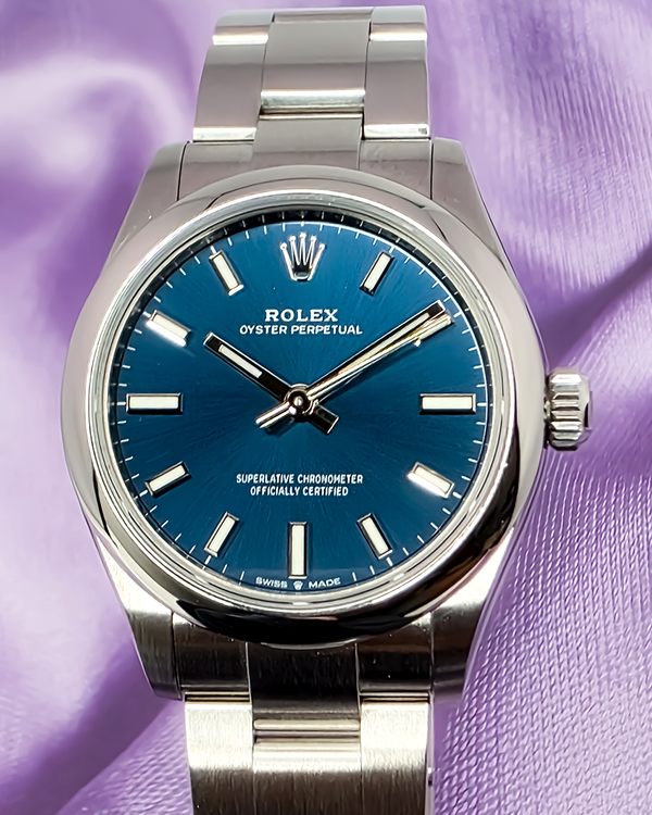 2023 Rolex Oyster Perpetual 31MM Blue Dial Oyster Bracelet (277200)