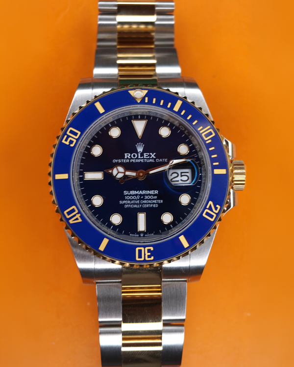 2021 Rolex Submariner Date "Bluesy" 41MM Blue Dial Two-Tone Oyster Bracelet (126613LB)