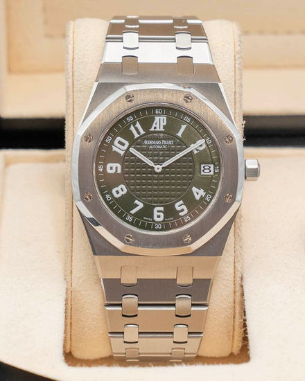 2004 Audemars Piguet Royal Oak "Jumbo Italia" Chronograph 39MM Green Dial Steel Bracelet (15128ST.OO.0944ST.01)