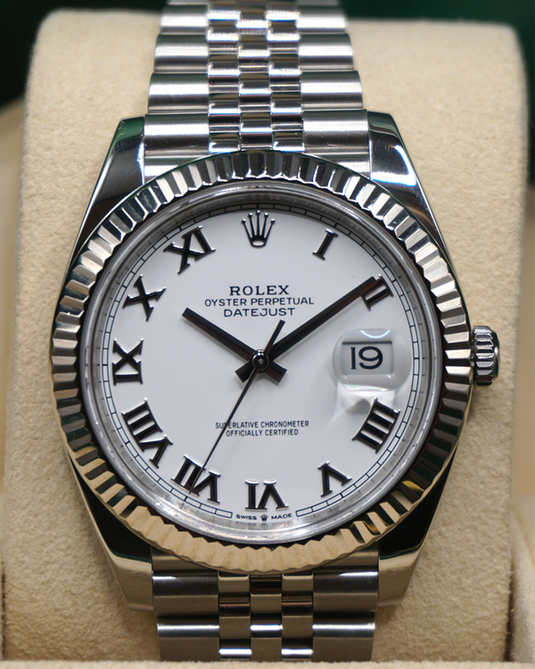 2022 Rolex Datejust 41MM White Dial Jubilee Bracelet (126334)
