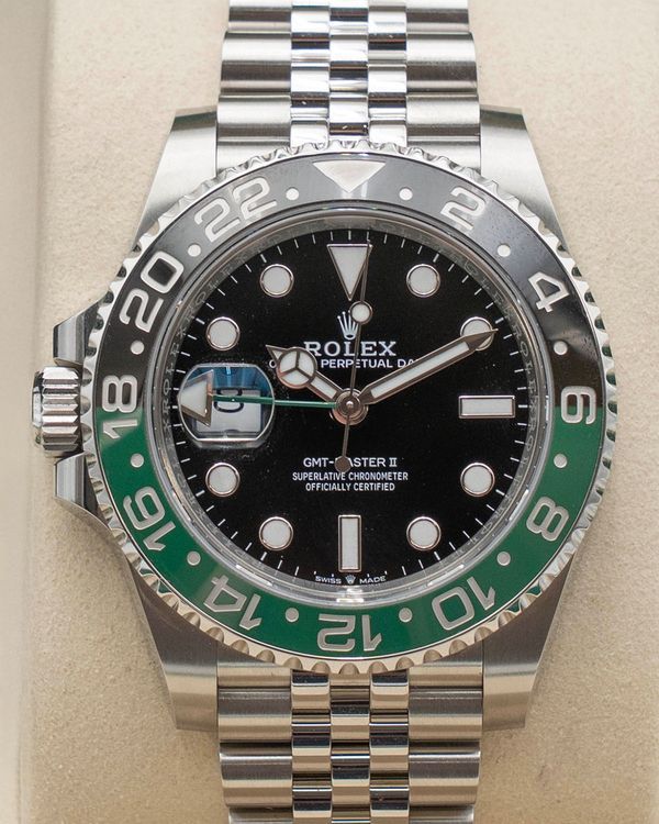 2025 Rolex GMT-Master II "Sprite" 40MM Black Dial Jubilee Bracelet (126720VTNR)
