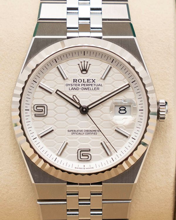 2026 Rolex Land-Dweller 40MM White Dial Flat Jubilee Bracelet (127334)