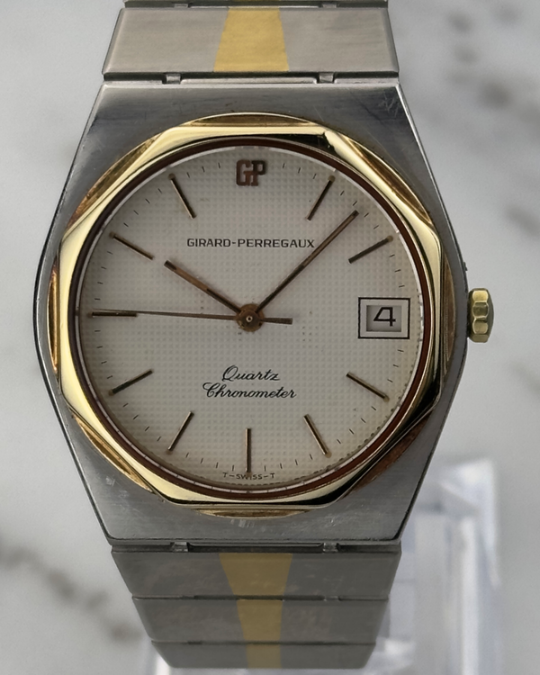 Girard Perregaux Laureato 35MM White Dial Two-Tone Bracelet (4266)
