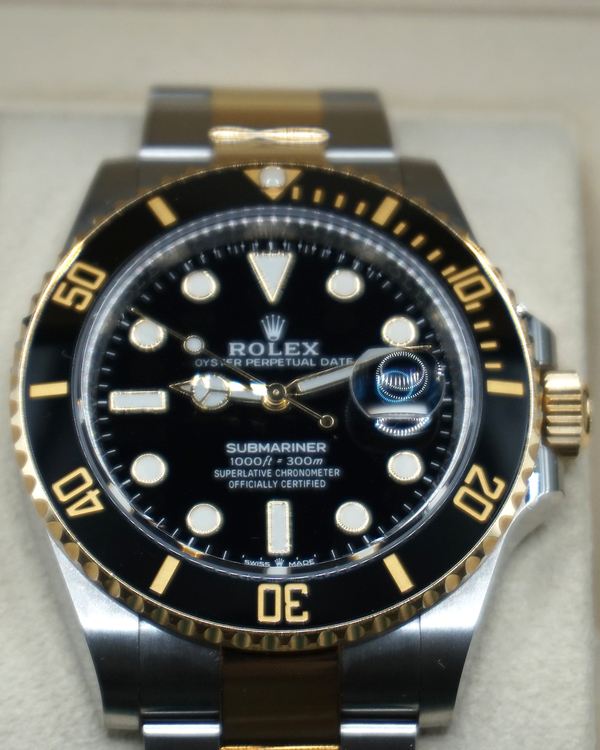 2021 Rolex Submariner Date 41MM Black Dial Two-Tone Oyster Bracelet (126613LN)