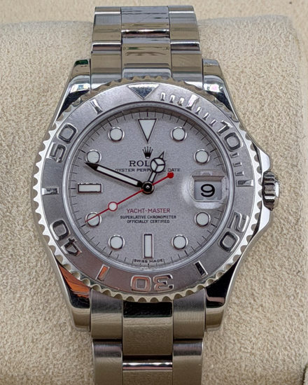 2015 Rolex Yacht-Master 35MM Silver Dial Oyster Bracelet (168622)