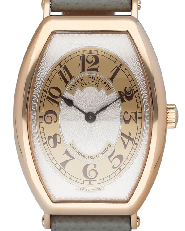 Patek Philippe Gondolo 32 MM Silver Dial Leather Strap (5098R-001)