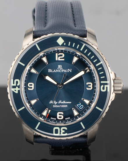 2024 Blancpain Fifty Fathoms 45MM Blue Dial Textile Strap (5015-12B40-052A)