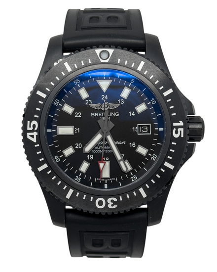 Breitling Superocean Special 44MM Black Dial Rubber Strap (M1739313/BE92)