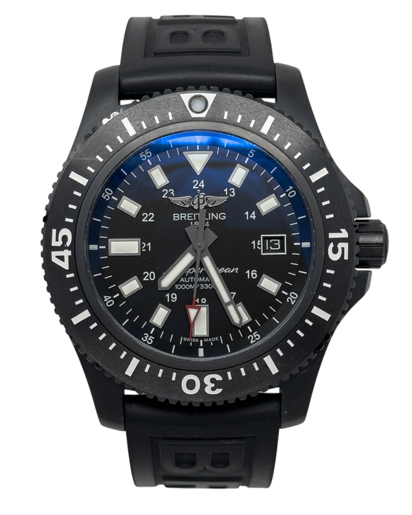 Breitling Superocean Special 44MM Black Dial Rubber Strap (M1739313/BE92)