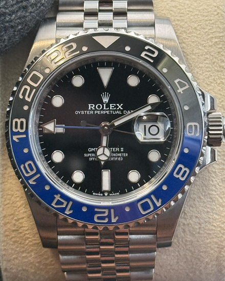 2021 Rolex GMT-Master II "Batgirl" 40MM Black Dial Jubilee Bracelet (126710BLNR)