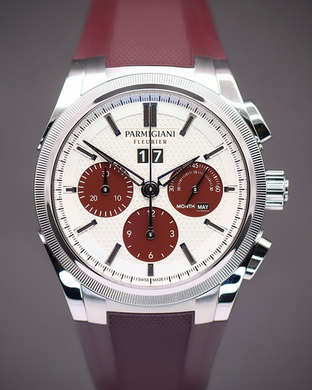 2025 Parmigiani Fleurier Tonda GT Chronograph 42MM White Dial Rubber Strap (PFC906-1020002-400181)