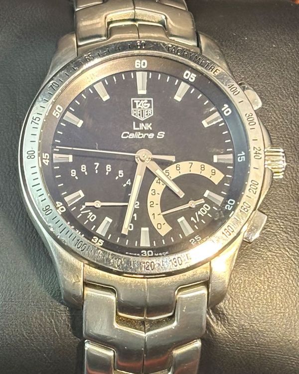 Tag Heuer Link Calibre S 42MM Quartz Black Dial Steel Bracelet (CJF7110.BA0592)
