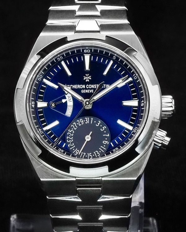 2021 Vacheron Constantin Overseas Dual Time GMT 41MM Blue Dial Steel Bracelet (7900V/110A-B334)