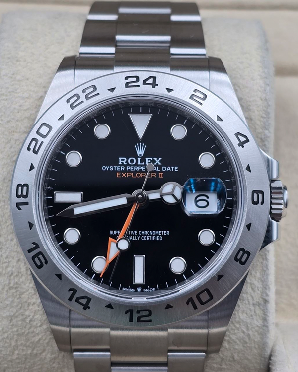 2022 Rolex Explorer II 42MM Black Dial Oyster Bracelet (226570)