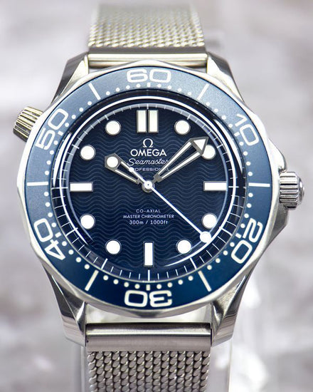 2023 Omega Seamaster Diver 300M "James Bond 60th Anniversary" 42MM Blue Dial Steel Bracelet (210.30.42.20.03.002)