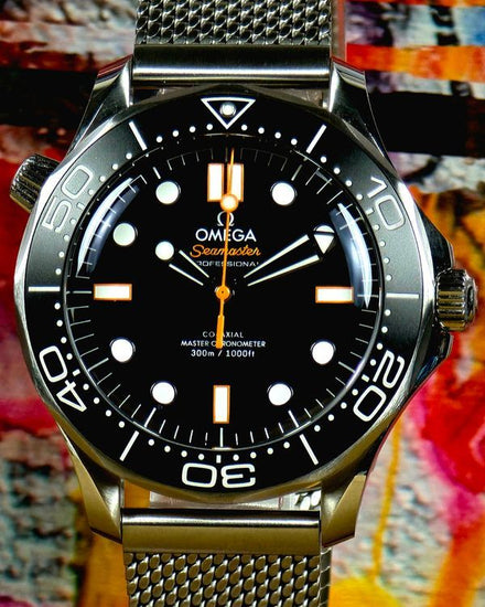 2025 Omega Seamaster Diver 300M 42MM Black Dial Steel Bracelet (210.30.42.20.01.018)