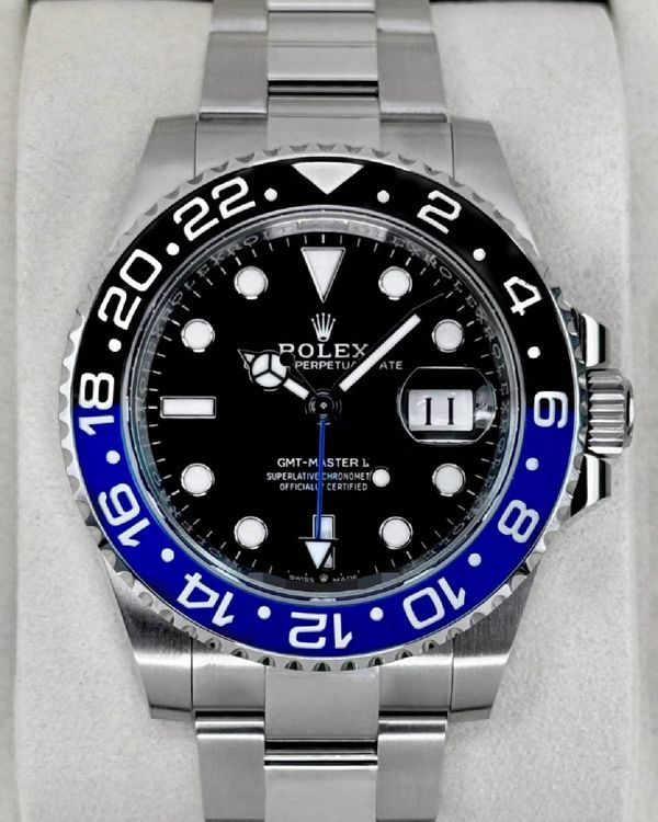 2022 Rolex GMT-Master II "Batman" 40MM Black Dial Oyster Bracelet (126710BLNR)