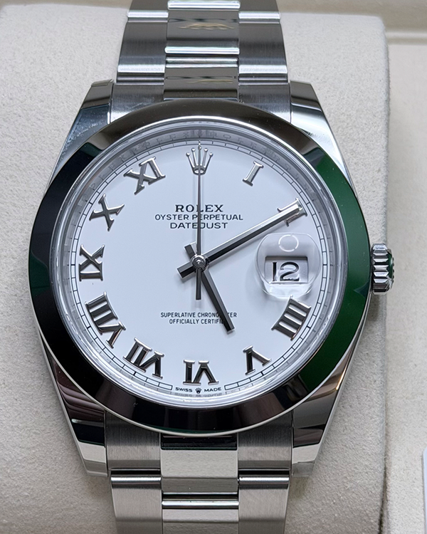 2026 Rolex Datejust 41MM White Dial Oyster Bracelet (126300)
