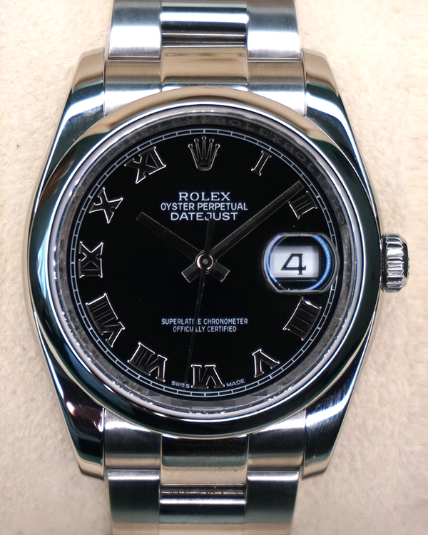 Rolex Datejust 36MM Black Dial Jubilee Bracelet (116200)