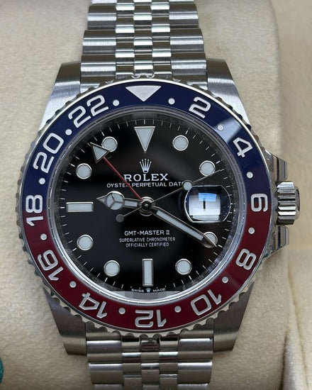 2021 Rolex GMT-Master II "Pepsi" 40MM Black Dial Jubilee Bracelet (126710BLRO)