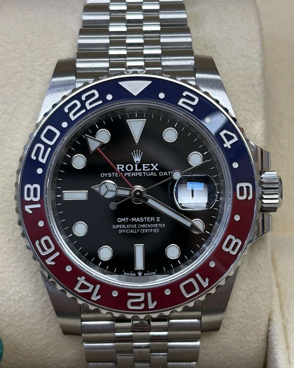 2021 Rolex GMT-Master II "Pepsi" 40MM Black Dial Jubilee Bracelet (126710BLRO)
