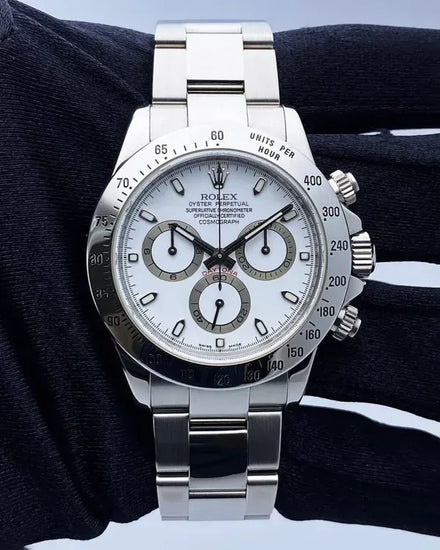 2007 (V Serial) Rolex Cosmograph Daytona 40MM White Dial Oyster Bracelet (116520)