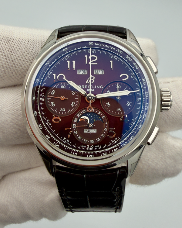 2026 Breitling Premier Datora B25 "Singapore Diamond Jubilee" L.E. 42MM Burgundy Dial Leather Strap (AB25101A1K1P1)