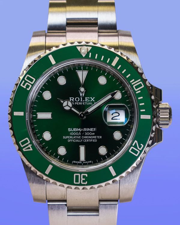 2017 Rolex Submariner Date “Hulk” 40MM Green Dial Oyster Bracelet (116610LV)