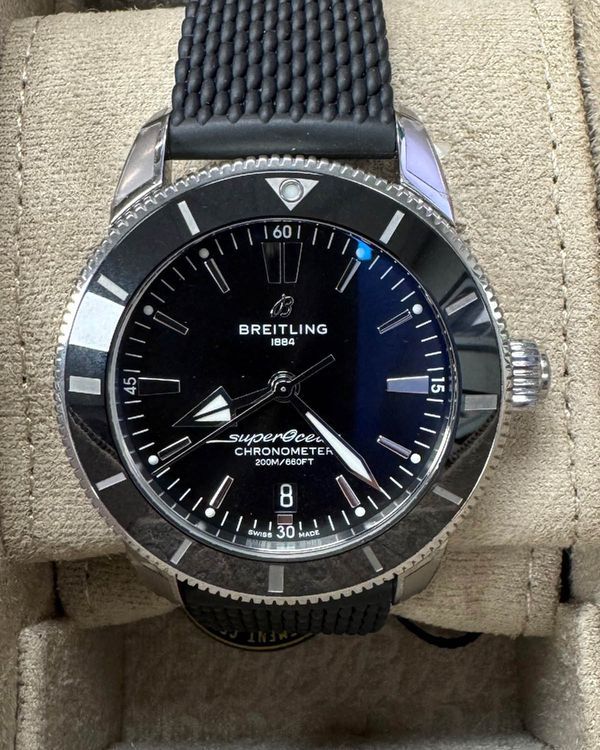 Breitling Superocean Heritage II S.E. 44MM Black Dial Rubber Strap (AB2030)