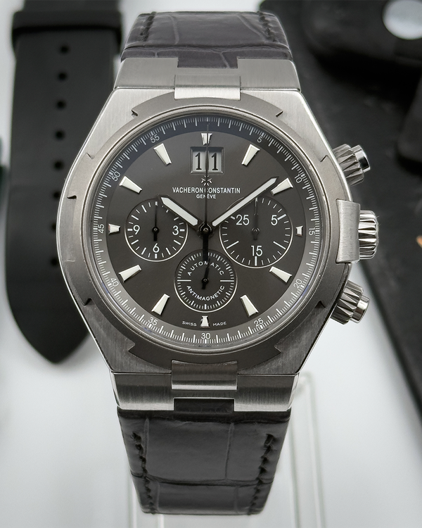 2013 Vacheron Constantin Overseas Chronograph 42MM Grey Dial Leather Strap (49150/000W-9501)