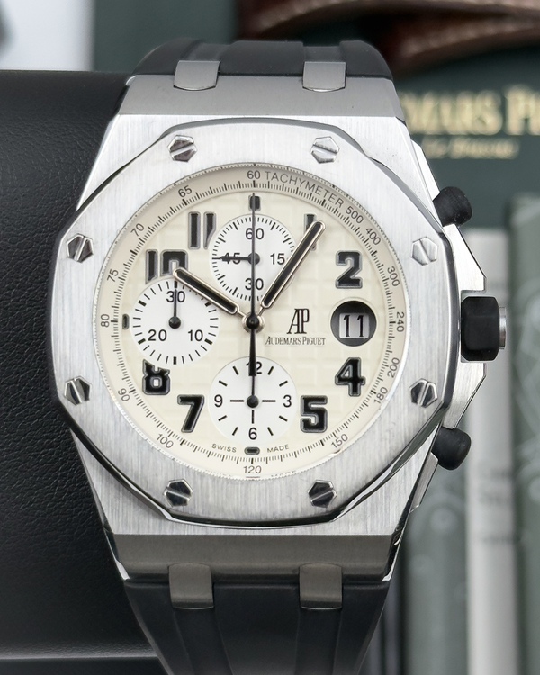 2008 Audemars Piguet Royal Oak Offshore 42MM White Dial Rubber Strap (26170ST.OO.D091CR.01)