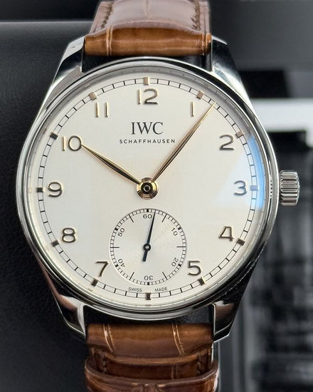 2026 IWC Schaffhausen Portugieser 40MM Silver Dial Leather Strap (IW358303)