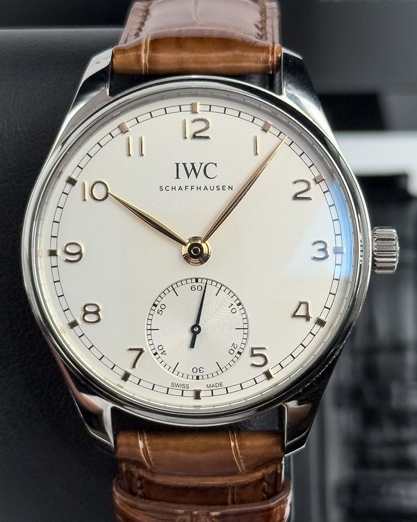 2026 IWC Schaffhausen Portugieser 40MM Silver Dial Leather Strap (IW358303)