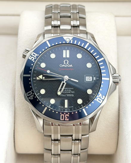2012 Omega Seamaster Diver 300M 41MM Blue Dial Steel Bracelet (2220.80.00)