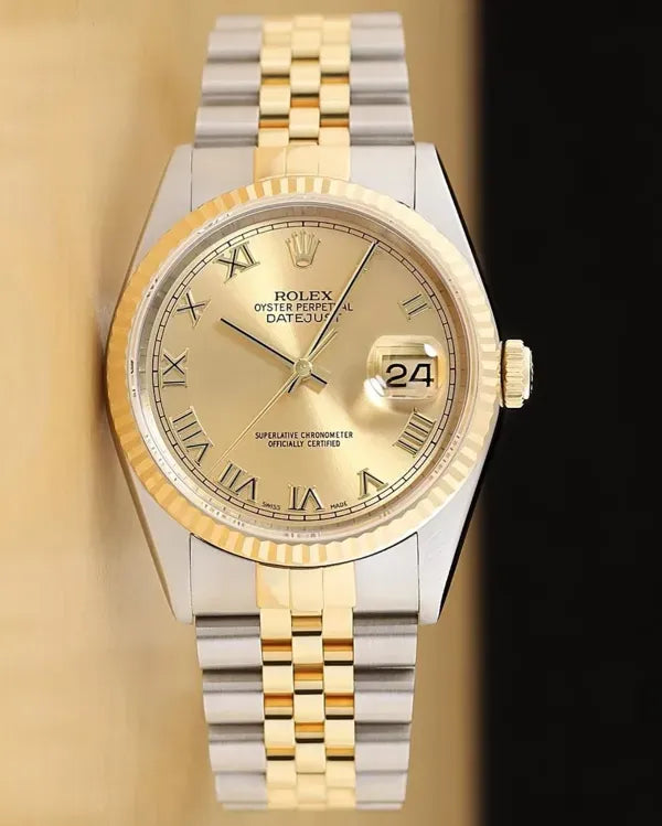 Datejust 36MM Champagne Dial Two-Tone Jubilee Bracelet (16233)