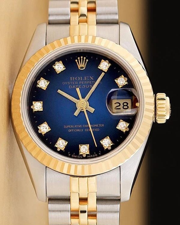 Rolex Lady-Datejust 26mm Diamond Dial Two-Tone Jubilee Bracelet (69173)