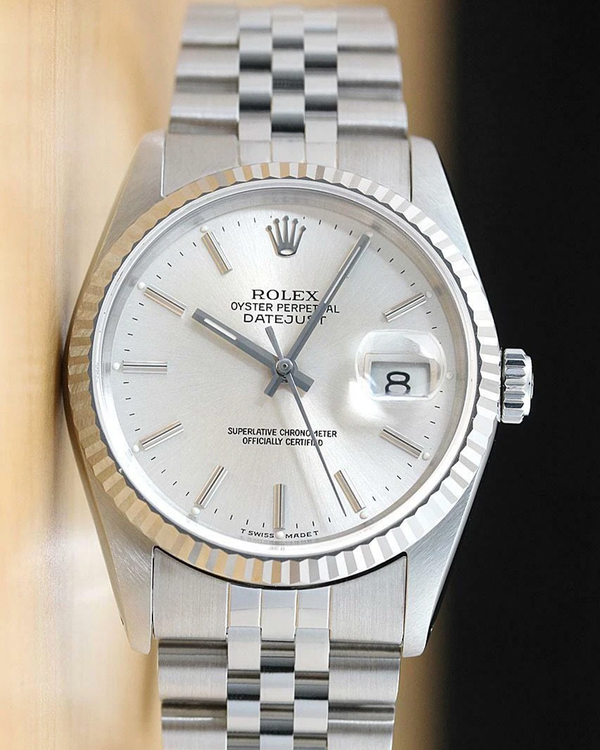Rolex Datejust 36MM Silver Dial Jubilee Bracelet (16234)